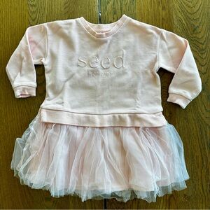 Seed Heritage Pink Tulle Ballet Tutu Sweater Dress | Size 3